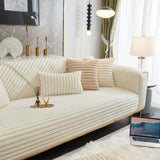Winter Thickened Rabbit Plush Non-slip Sofa Cushion, Faux Fur Fluffy Furniture Protector - Ornate Home