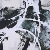 Winterland Black/Brown/White Abstract Prints (Set of 2) - Ornate Home