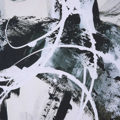 Winterland Black/Brown/White Abstract Prints (Set of 2) - Ornate Home