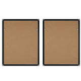 Winterland Black/Brown/White Abstract Prints (Set of 2) - Ornate Home