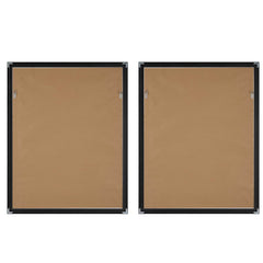 Winterland Black/Brown/White Abstract Prints (Set of 2) - Ornate Home