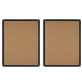 Winterland Black/Brown/White Abstract Prints (Set of 2) - Ornate Home