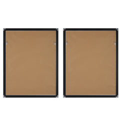 Winterland Black/Brown/White Abstract Prints (Set of 2) - Ornate Home