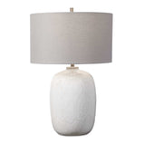 Winterscape White Glaze Table Lamp - Ornate Home