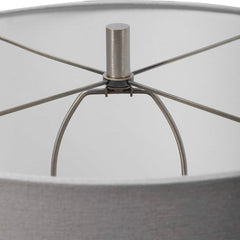 Winterscape White Glaze Table Lamp - Ornate Home