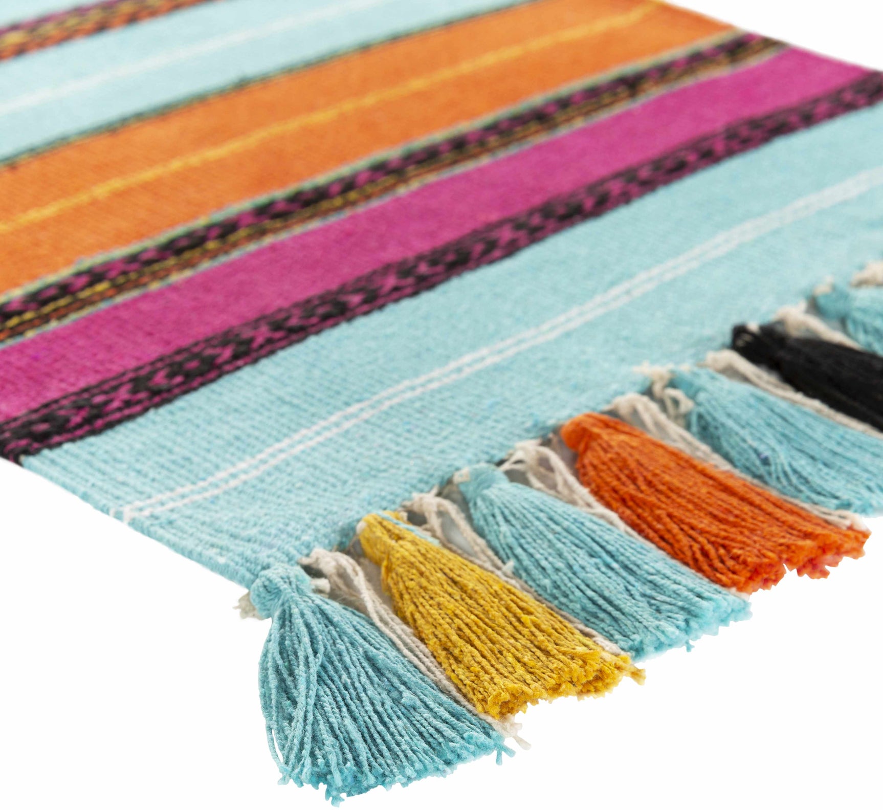 Wiri Multicolor Striped Tassel Wall Hanging - Clearance - Ornate Home