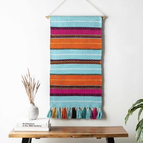 Wiri Multicolor Striped Tassel Wall Hanging - Ornate Home