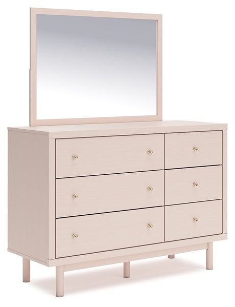 Wistenpine Blush Dresser and Mirror - Ornate Home