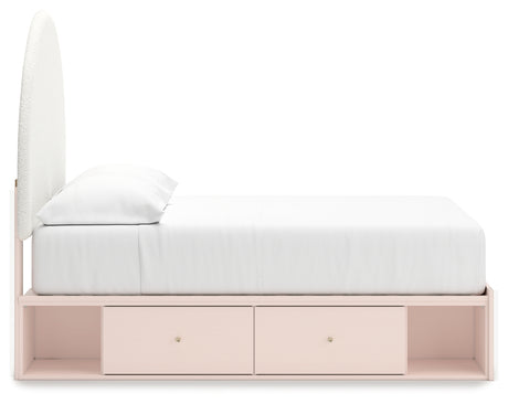 Wistenpine Blush Full Storage Bed, Dresser and Nightstand - Ornate Home