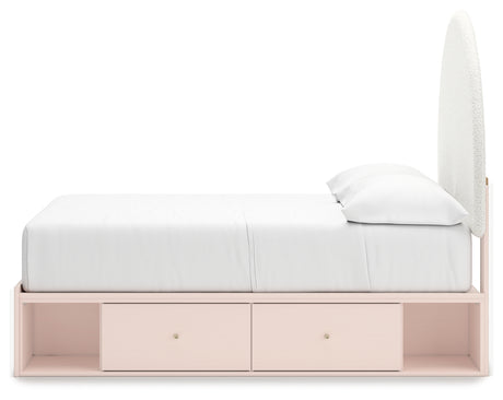 Wistenpine Blush Full Storage Bed, Dresser and Nightstand - Ornate Home