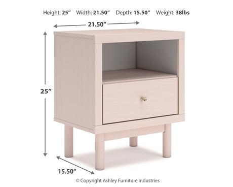 Wistenpine Blush Full Storage Bed, Dresser and Nightstand - Ornate Home