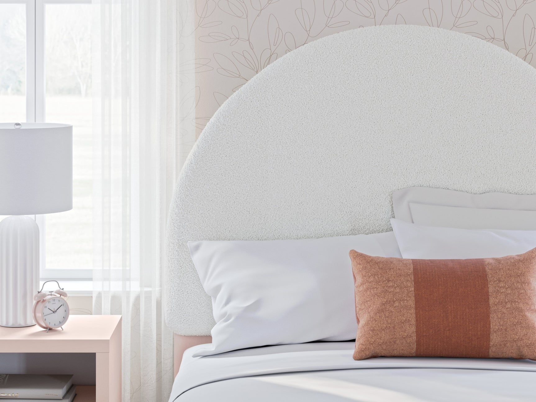 Wistenpine Blush Full Upholstered Panel Headboard (Online Special Price) - Ornate Home
