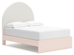 Wistenpine Blush Full Upholstered Panel Youth Bed with Storage - Ornate Home