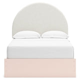 Wistenpine Blush Full Upholstered Panel Youth Bed with Storage - Ornate Home