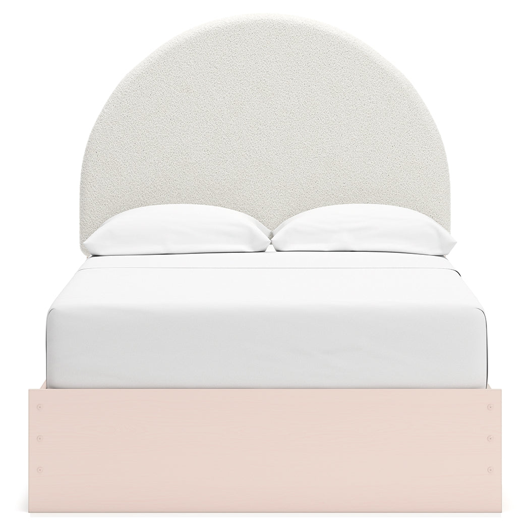 Wistenpine Blush Full Upholstered Panel Youth Bed with Storage - Ornate Home