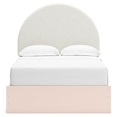Wistenpine Blush Full Upholstered Panel Youth Bed with Storage - Ornate Home