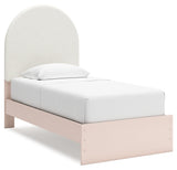 Wistenpine Blush Twin Upholstered Panel Youth Bed - Ornate Home
