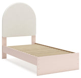 Wistenpine Blush Twin Upholstered Panel Youth Bed - Ornate Home