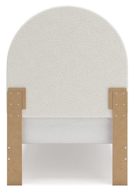 Wistenpine Blush Twin Upholstered Panel Youth Bed - Ornate Home