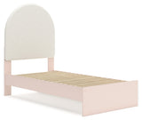 Wistenpine Blush Twin Upholstered Panel Youth Bed with Storage (2 drawers) - Ornate Home