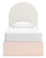 Wistenpine Blush Twin Upholstered Panel Youth Bed with Storage (4 drawers) - Ornate Home