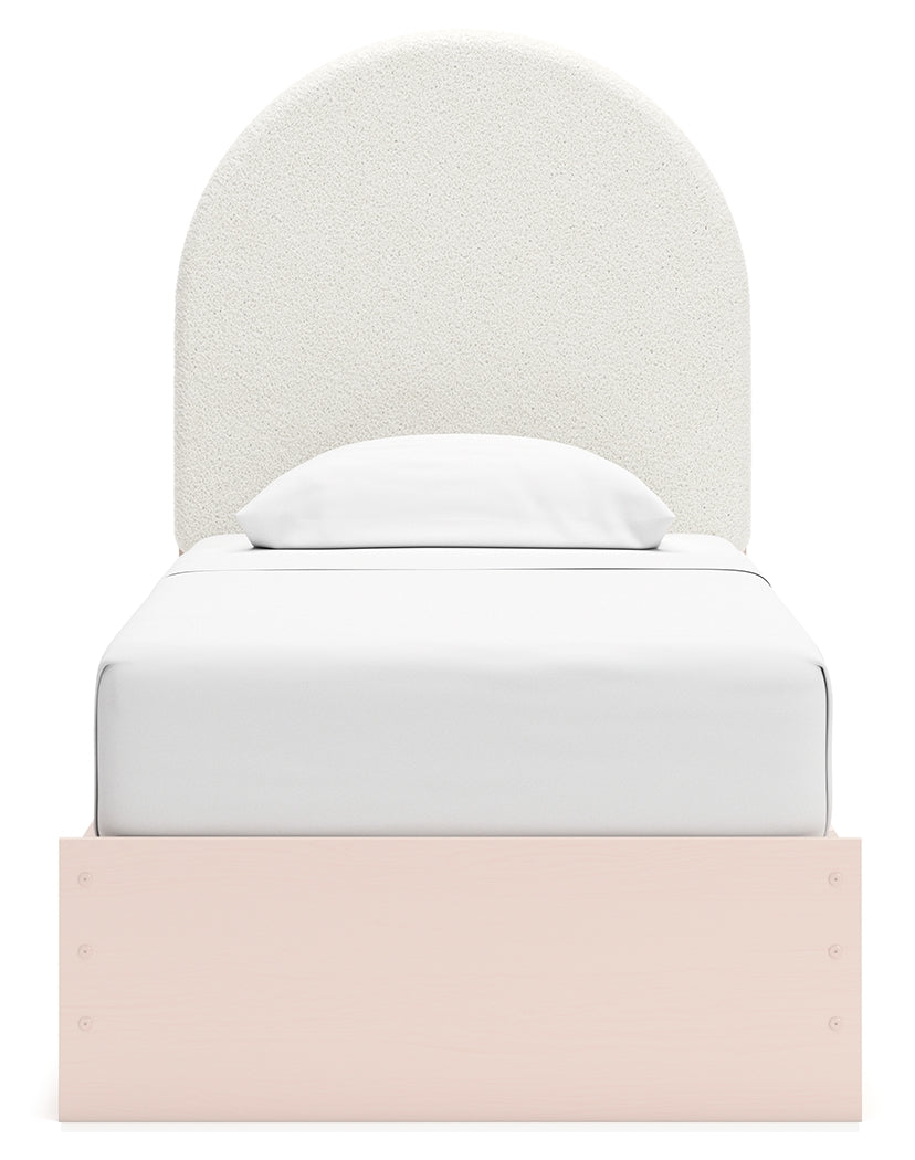 Wistenpine Blush Twin Upholstered Panel Youth Bed with Storage (4 drawers) - Ornate Home