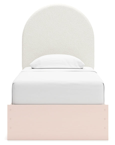 Wistenpine Blush Twin Upholstered Panel Youth Bed with Storage (4 drawers) - Ornate Home