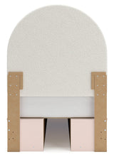 Wistenpine Blush Twin Upholstered Panel Youth Bed with Storage (4 drawers) - Ornate Home