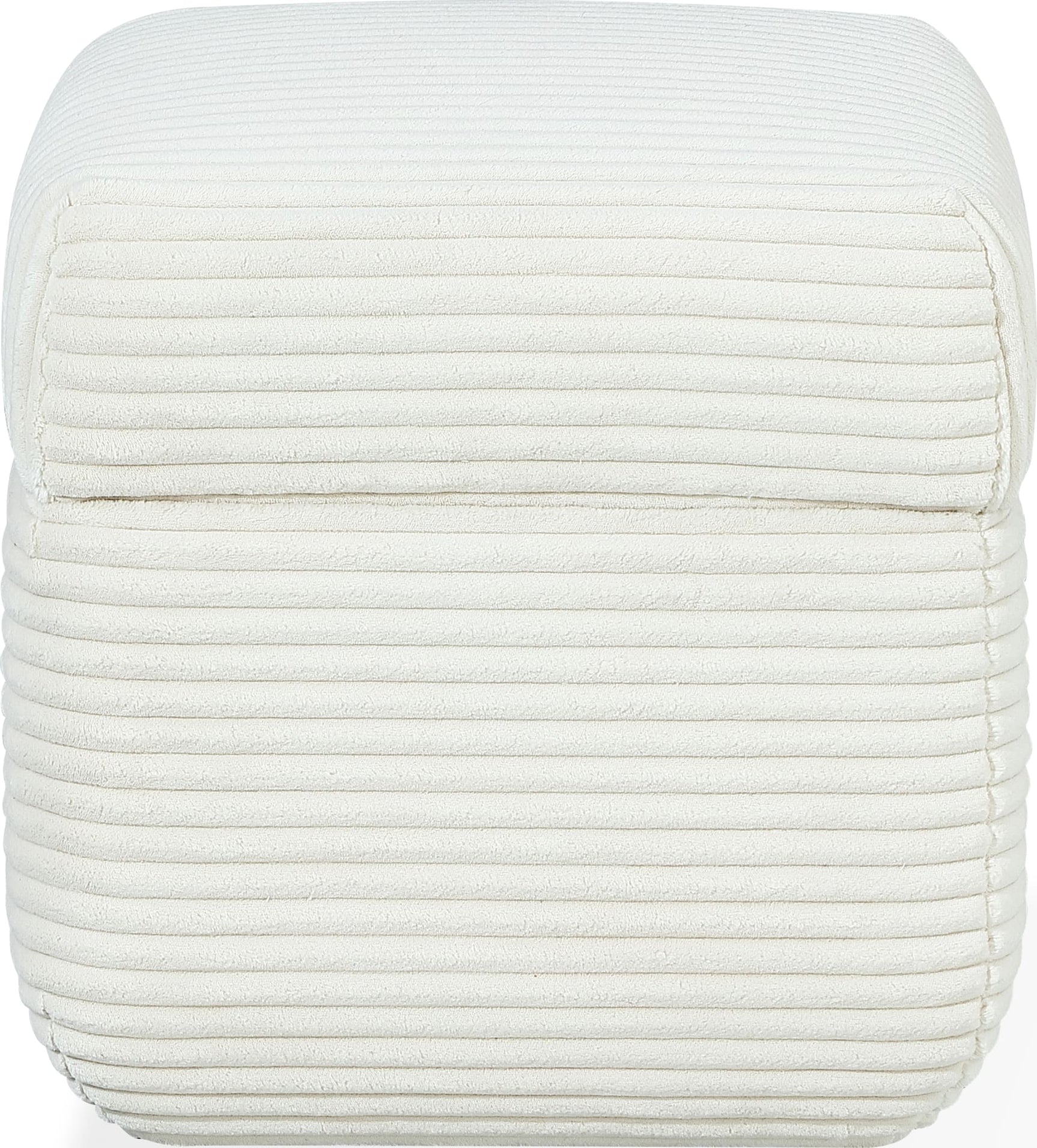 Wisteria Frosty Corduroy Upholstered Storage Ottoman - Ornate Home