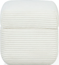 Wisteria Frosty Corduroy Upholstered Storage Ottoman - Ornate Home