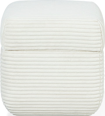 Wisteria Frosty Corduroy Upholstered Storage Ottoman - Ornate Home