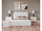 Wisteria Full Upholstered Platform Bed in Frosty Corduroy - Ornate Home