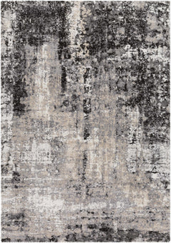 Witchford Abstract Charcoal Thick Rug - Ornate Home