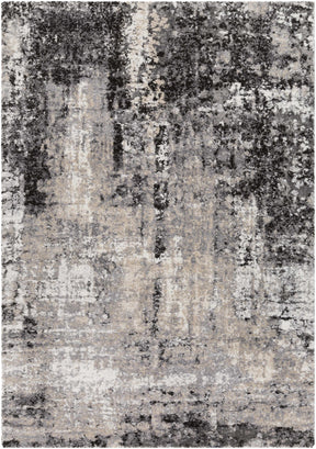 Witchford Abstract Charcoal Thick Rug - Ornate Home