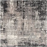 Witchford Abstract Charcoal Thick Rug - Ornate Home