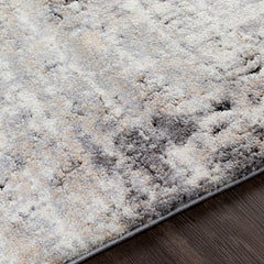 Witchford Abstract Charcoal Thick Rug - Ornate Home