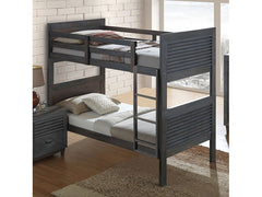 Witham Charcoal Brown Twin/Full Bunk Bed - Ornate Home