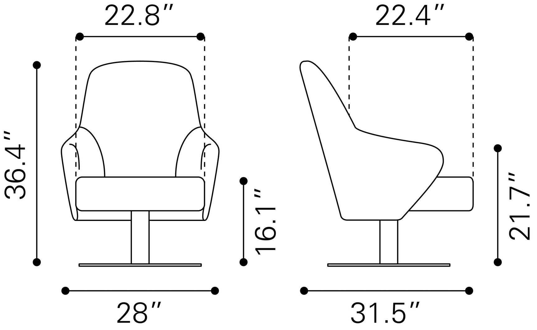 Withby Gray Accent Chair - Ornate Home