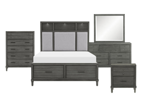 Wittenberry Gray/Pebble 5-Piece Queen Bedroom Set - Ornate Home