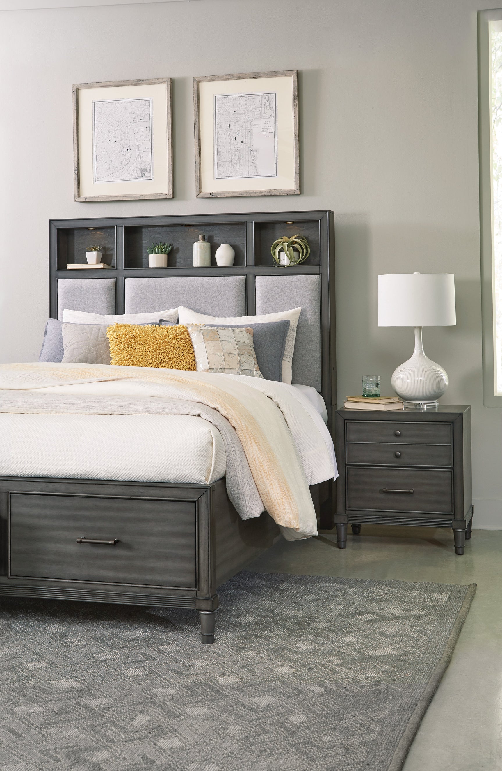 Wittenberry Gray Queen Platform Bed - Ornate Home