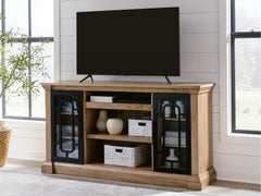 Wittenmyer Natural/Black 72" TV Stand - Ornate Home