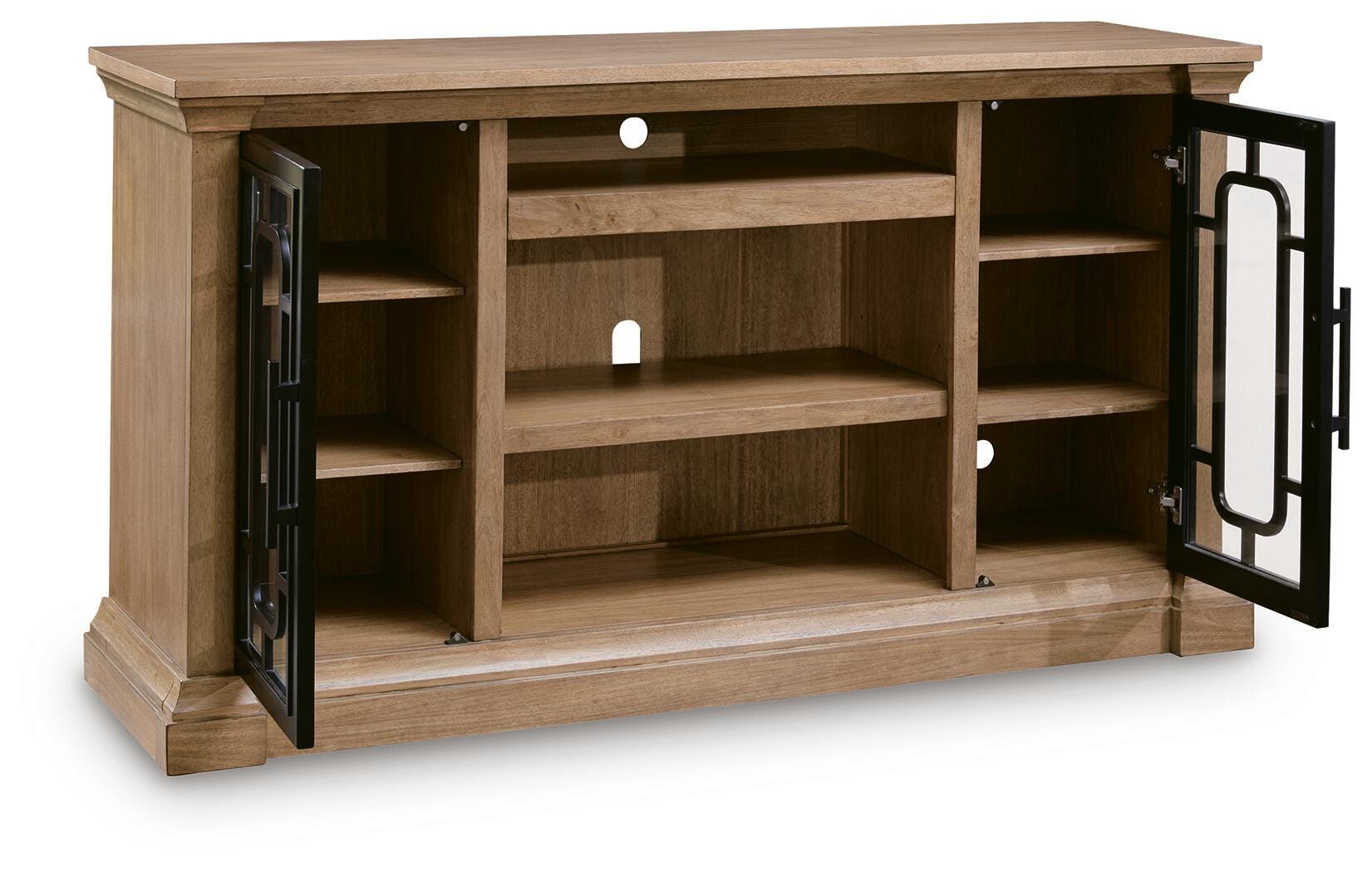 Wittenmyer Natural/Black 72" TV Stand - Ornate Home