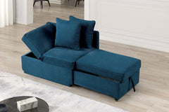 Woburn Blue Convertible Chair - Ornate Home