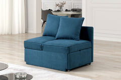 Woburn Blue Convertible Chair - Ornate Home