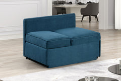 Woburn Blue Convertible Chair - Ornate Home