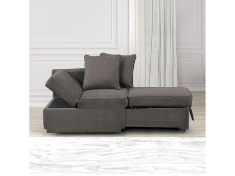 Woburn Gray Convertible Chair - Ornate Home