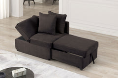 Woburn Gray Convertible Chair - Ornate Home