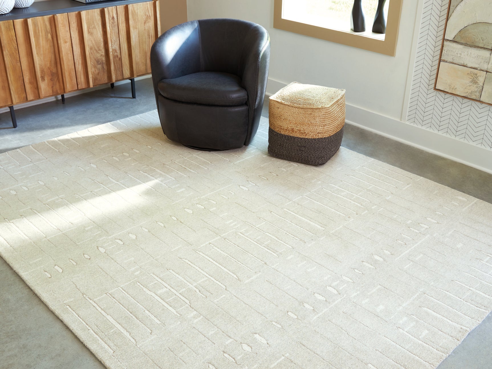 Wolbert Tan/Ivory Large Rug - Ornate Home