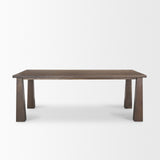 Wolcott Dark Brown Rectangular Dining Table - Ornate Home