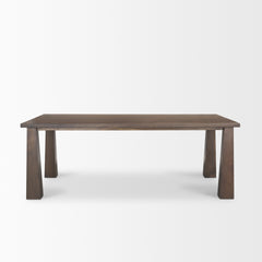 Wolcott Dark Brown Rectangular Dining Table - Ornate Home